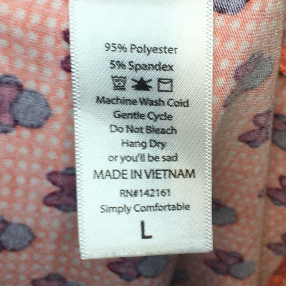 LULAROE Randy Raglan Minnie Mouse Shirt, Large - Picture 8 of 8